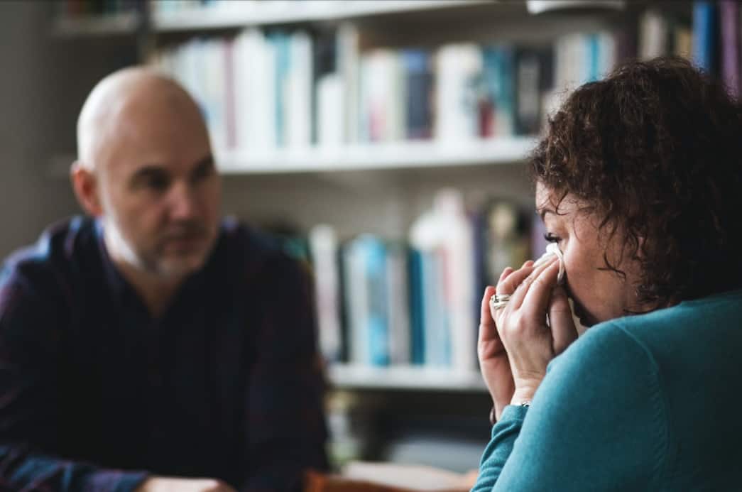 Konzultácia psychiatra s pacientom o rizikovom životnom poistení.